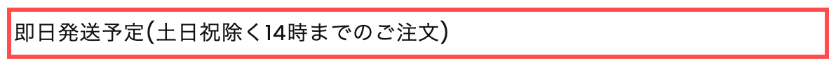 リコメン堂のトップページ。「即日発送予定(土日祝除く14時までのご注文)」と表示されている